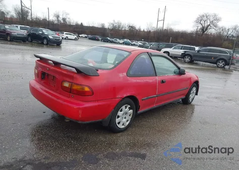 1993 Honda Civic Ex из США, поврежденный, VIN 1HGEJ1269PL045099